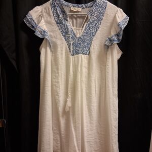 White and Blue Women's Dress